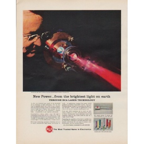 1963 RCA Electronics Ad "New Power"