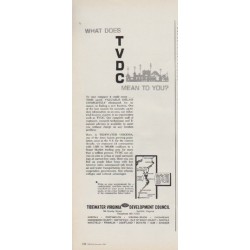 1963 Tidewater Virginia Development Council Ad "What Does TVDC Mean"