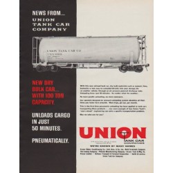 1963 Union Tank Car Company Ad "News"