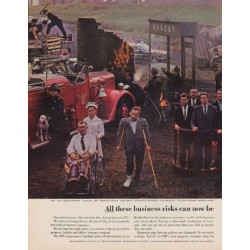 1963 The Continental Insurance Companies Ad "business risks"