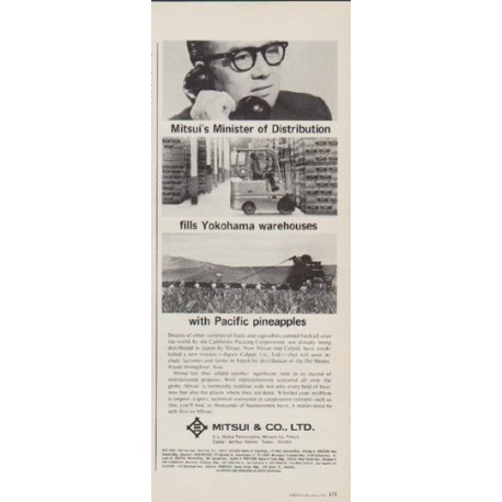 1963 Mitsui & Co. Ad "Minister of Distribution"