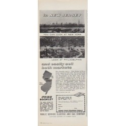 1963 Public Service Electric and Gas Company Ad "In New Jersey"