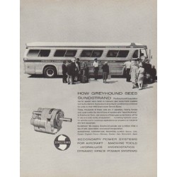 1963 Sundstrand Ad "How Greyhound Sees Sundstrand"