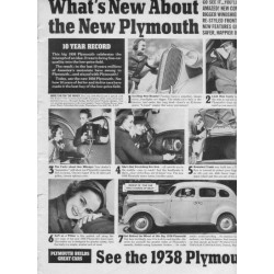 1938 Plymouth Ad "You'll Be Amazed!"