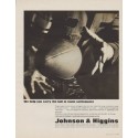 1963 Johnson & Higgins Ad "We help you carry the ball"