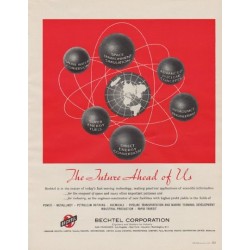 1963 Bechtel Ad "The Future Ahead of Us"