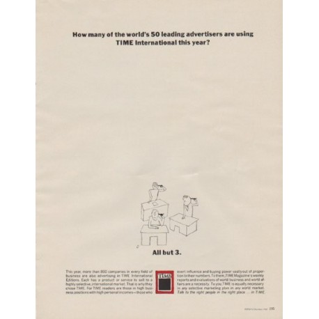 1963 TIME Magazine Ad "How many"