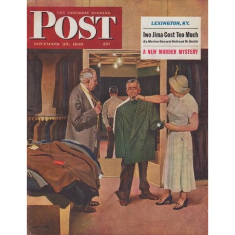 1948 Saturday Evening Post Cover Page "Illustrator John Falter"