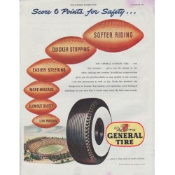 1948 General Tire Ad "Score 6 Points"