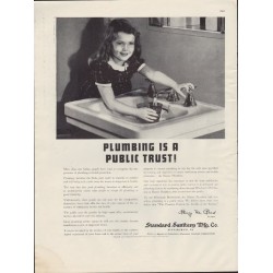 1938 Standard Sanitary Mfg. Co. Ad "Trust"