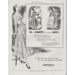 1948 Sanforized Ad "Oh so Pretty"