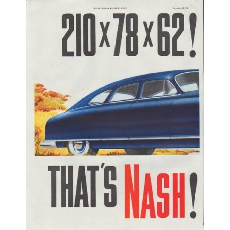 1948 Nash Ad "model year 1949"