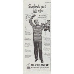1948 Munsingwear Ad "Slumberalls"