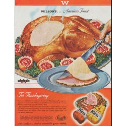 1948 Wilson's Ham Ad "America's Finest"