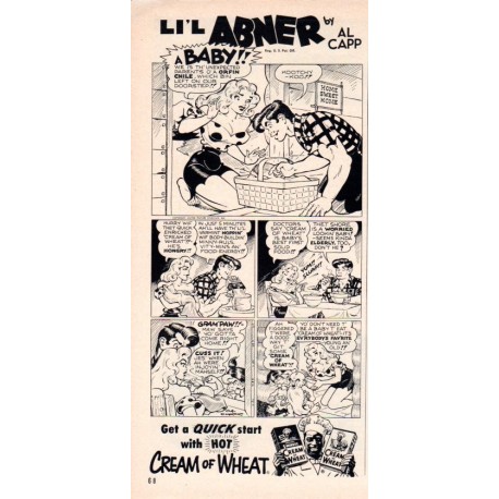 1953 Cream Of Wheat Ad featuring Li'l Abner