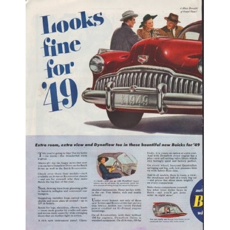 1948 Buick Ad "model year 1949"