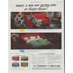1948 Simmons Ad "New And Better"