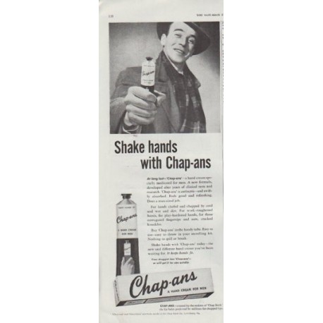 1948 Chap-ans Ad "Shake hands"