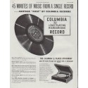 1948 Columbia Records Ad "45 Minutes"