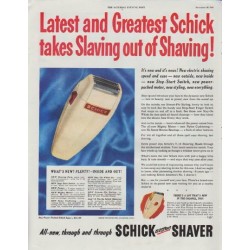 1948 Schick Ad "Latest and Greatest"