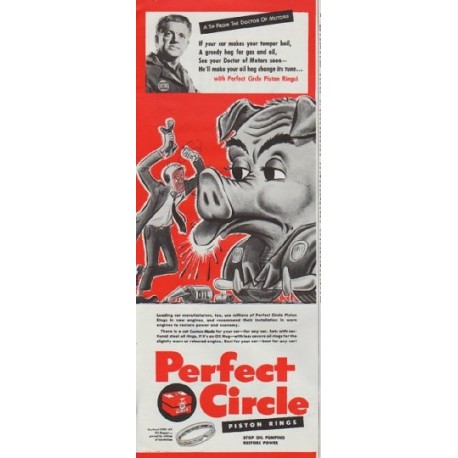 1948 Perfect Circle Ad "A Tip From The Doctor"