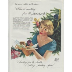 1948 Jewelry Industry Council Ad "Christmas"