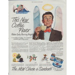 1948 Chase & Sanborn Ad "New Coffee Flavor"
