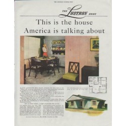 1948 Lustron Corporation Ad "This is the house"
