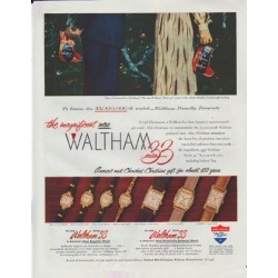 1948 Waltham Watches Ad "Series 33"