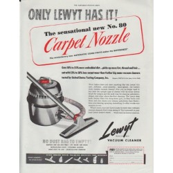 1948 Lewyt Ad "Carpet Nozzle"