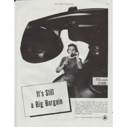 1948 Bell Telephone System Ad "Still a Big Bargain"