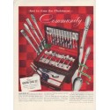 1952 Community Silverplate Ad "Just in time for Christmas"