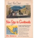 1953 Pan American Airline Ad "non-stop to Guatemala"