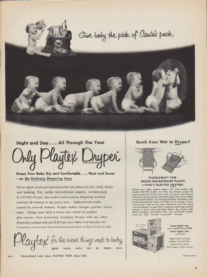 Playtex girdles lingerie 1956 ad original vintage print 1950s