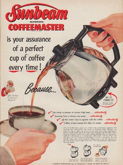 1952 Sunbeam Mixmaster Vintage Ad all these advantages