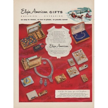 1952 Elgin American Ad "Gifts"