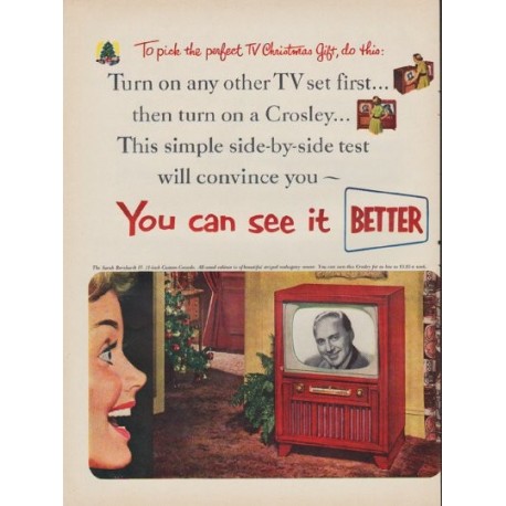 1952 Crosley Ad "You can see it"