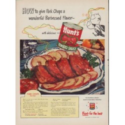 1952 Hunt's Ad "Pork Chops"