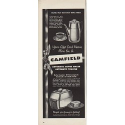 1952 Camfield Ad "Most Convenient Coffee Maker"