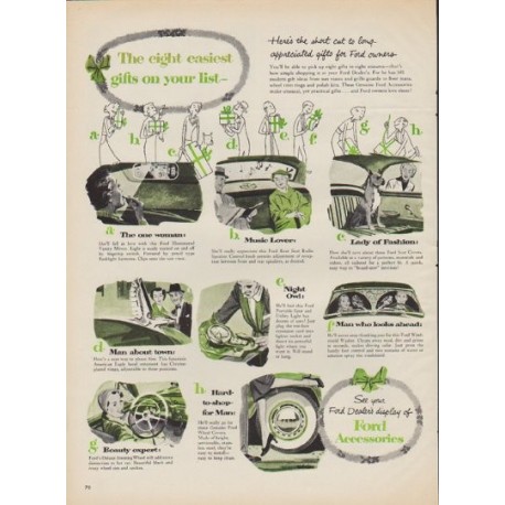1952 Ford Ad "The eight easiest gifts"