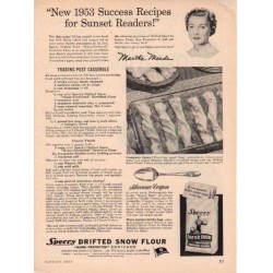 1953 Sperry Flour Ad "Success Recipes"