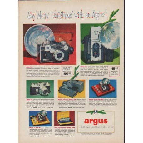 1952 Argus Ad "Say "Merry Christmas""