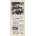 1952 Williams Shaving Creams Ad "gentle hands"