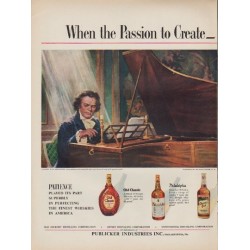 1952 Publicker Industries Ad "Passion to Create"