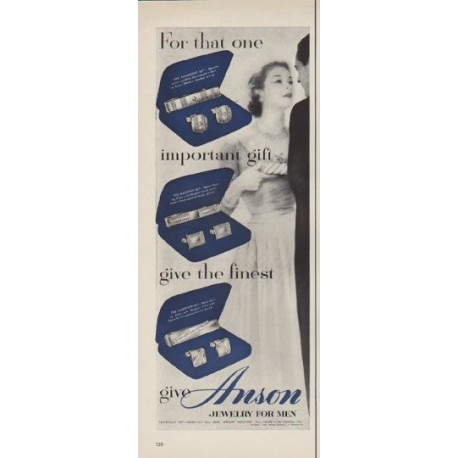 1952 Anson Jewelry Ad "For that one"