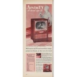 1952 Arvin TV Ad "all-channel super 28"