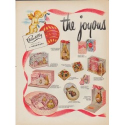 1952 Houbigant Ad "the joyous air of Christmas"