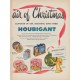 1952 Houbigant Ad "the joyous air of Christmas"