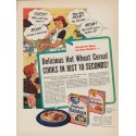 1952 Ralston Purina Ad "Delicious Hot Wheat Cereal"