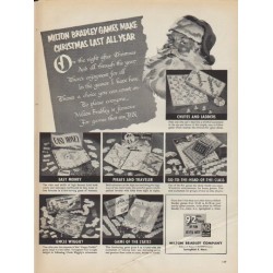 1952 Milton Bradley Ad "Make Christmas Last All Year"